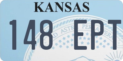 KS license plate 148EPT