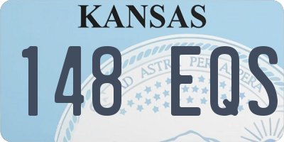 KS license plate 148EQS