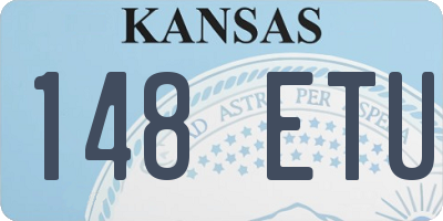 KS license plate 148ETU