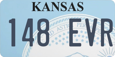KS license plate 148EVR