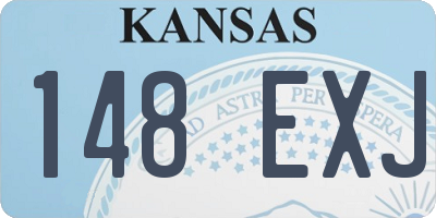 KS license plate 148EXJ