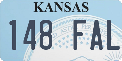 KS license plate 148FAL