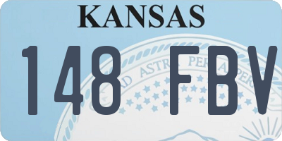 KS license plate 148FBV