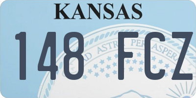 KS license plate 148FCZ