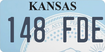 KS license plate 148FDE