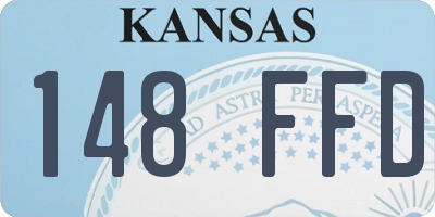 KS license plate 148FFD