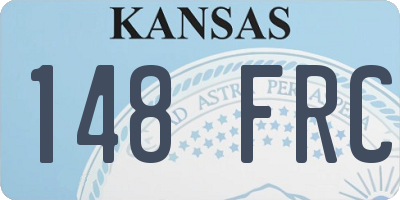 KS license plate 148FRC
