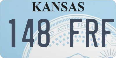 KS license plate 148FRF