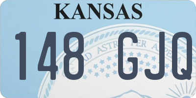 KS license plate 148GJQ