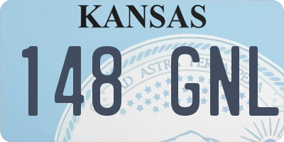 KS license plate 148GNL
