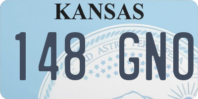 KS license plate 148GNO
