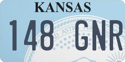 KS license plate 148GNR