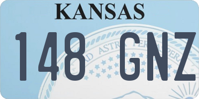 KS license plate 148GNZ