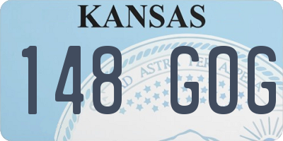 KS license plate 148GOG