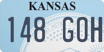 KS license plate 148GOH
