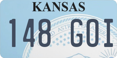 KS license plate 148GOI