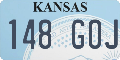 KS license plate 148GOJ