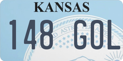 KS license plate 148GOL