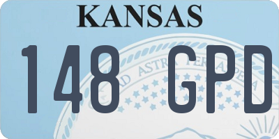 KS license plate 148GPD