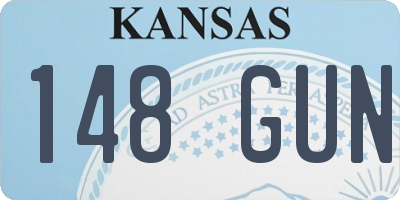 KS license plate 148GUN