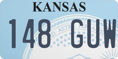 KS license plate 148GUW