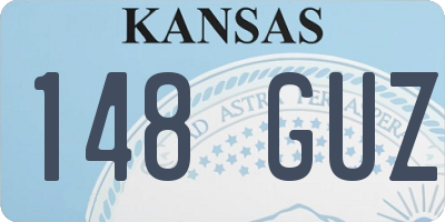 KS license plate 148GUZ