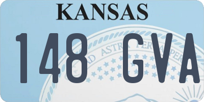 KS license plate 148GVA