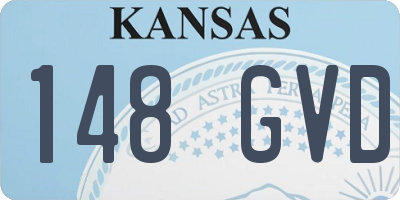 KS license plate 148GVD