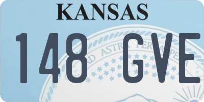 KS license plate 148GVE