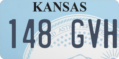 KS license plate 148GVH