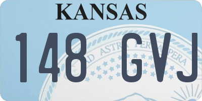 KS license plate 148GVJ