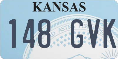 KS license plate 148GVK