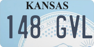 KS license plate 148GVL