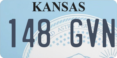 KS license plate 148GVN