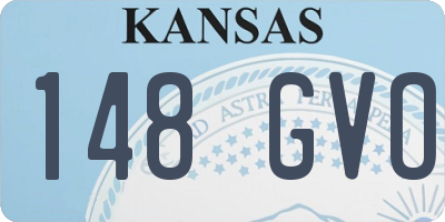 KS license plate 148GVO