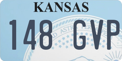 KS license plate 148GVP