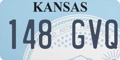 KS license plate 148GVQ