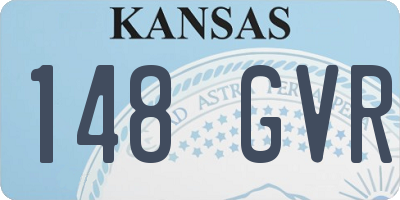 KS license plate 148GVR