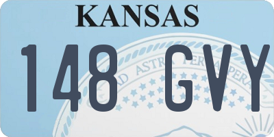 KS license plate 148GVY