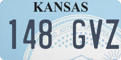 KS license plate 148GVZ