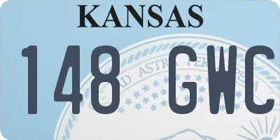 KS license plate 148GWC