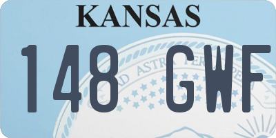 KS license plate 148GWF