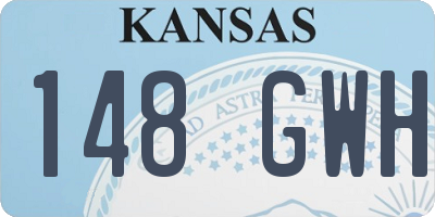 KS license plate 148GWH