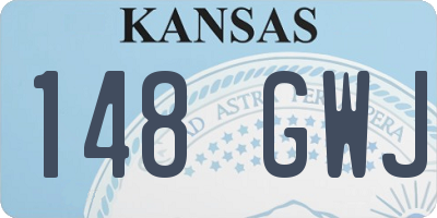 KS license plate 148GWJ