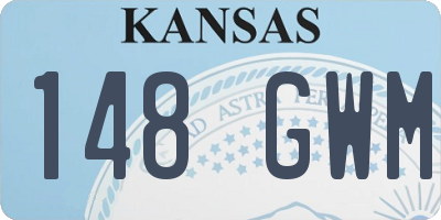 KS license plate 148GWM