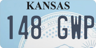 KS license plate 148GWP