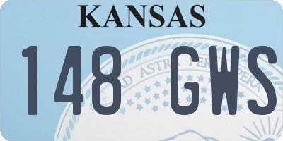 KS license plate 148GWS