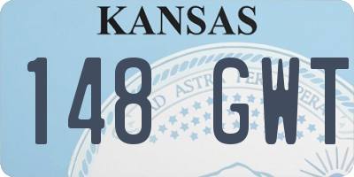 KS license plate 148GWT