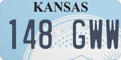 KS license plate 148GWW