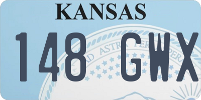 KS license plate 148GWX